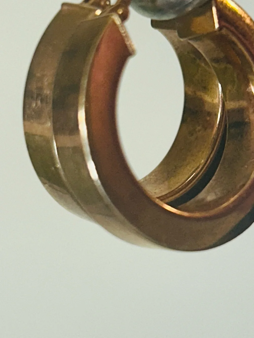 Polished Gold Hoop Huggie Earrings for Women